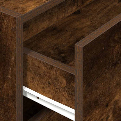 Armadio con 2 Cassetti in Rovere Fumo 60x31x40 cm in Truciolato