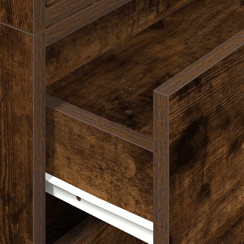 Armadi con 2 Cassetti 2 pz Rovere Fumo 60x31x40cm in Truciolato - homemem39