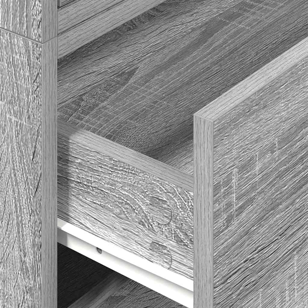 Armadi con 2 Cassetti 2 pz Grigio Sonoma 60x31x40 cm Truciolato - homemem39