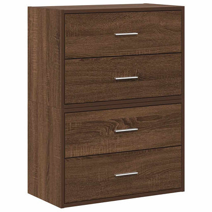 Armadi con 2 Cassetti 2 pz Rovere Marrone 60x31x40cm Truciolato - homemem39
