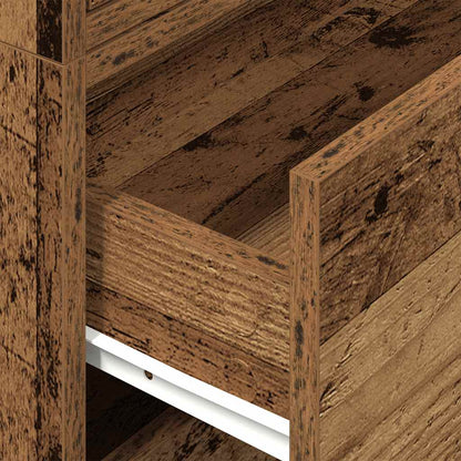 Armadi con 2 Cassetti 2 pz Legno Antico 60x31x40 cm Truciolato - homemem39