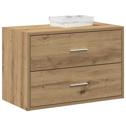 Armadio con 2 Cassetti Rovere Artigianale 60x31x40cm Truciolato