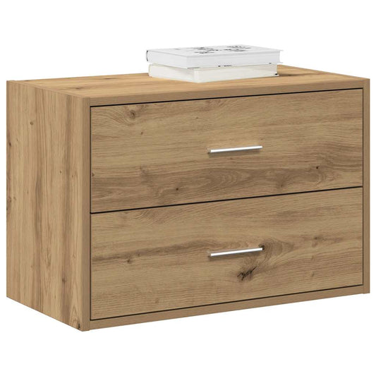 Armadio con 2 Cassetti Rovere Artigianale 60x31x40cm Truciolato