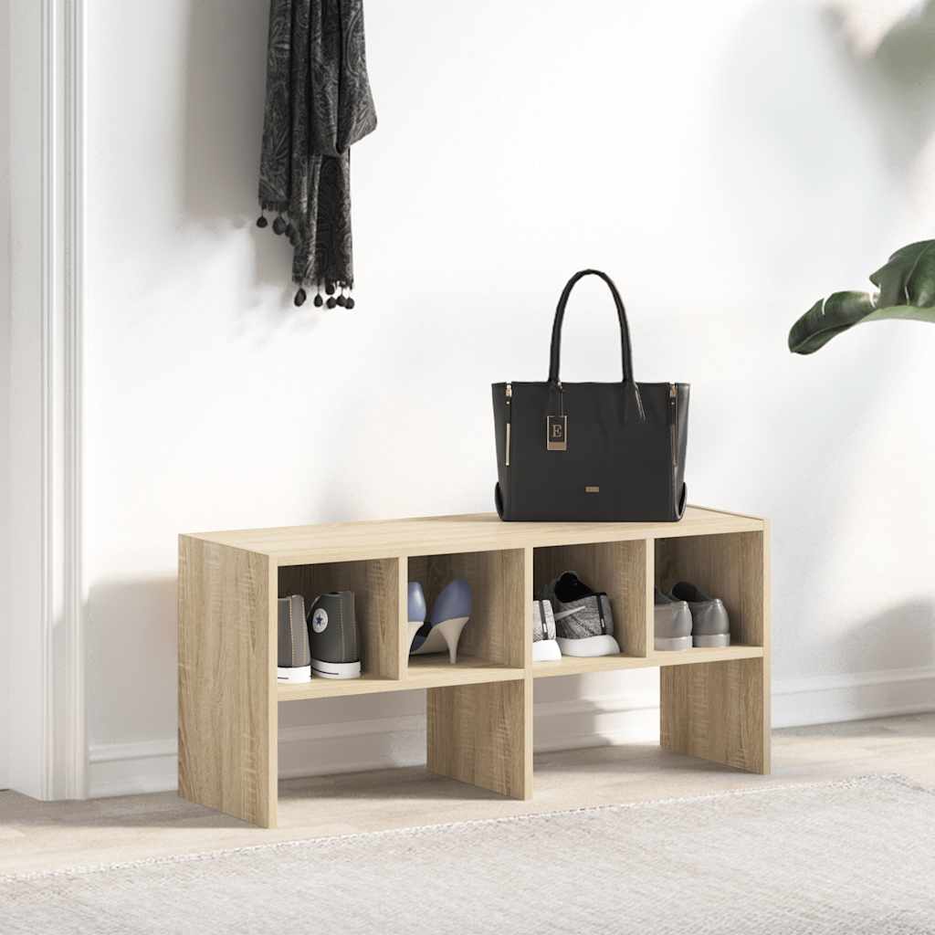 Scarpiera Impilabile Rovere Sonoma 89,5x30x40 cm | homemem39