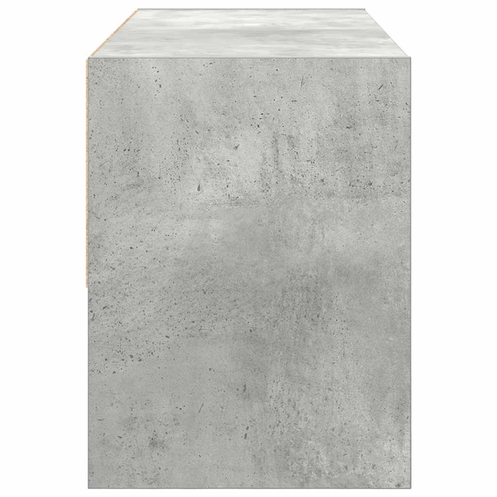 Scarpiera Impilabile Grigio Cemento 89,5x30x40 cm | homemem39