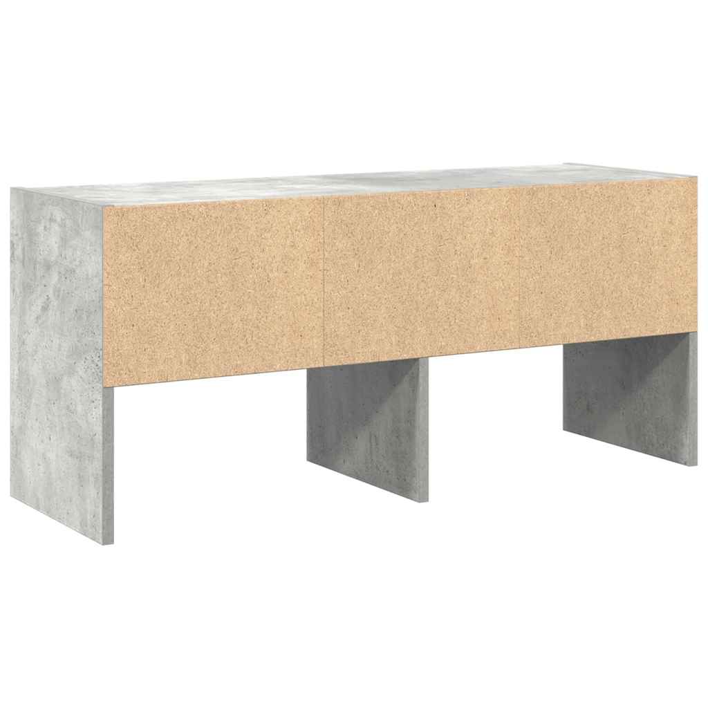 Scarpiera Impilabile Grigio Cemento 89,5x30x40 cm | homemem39