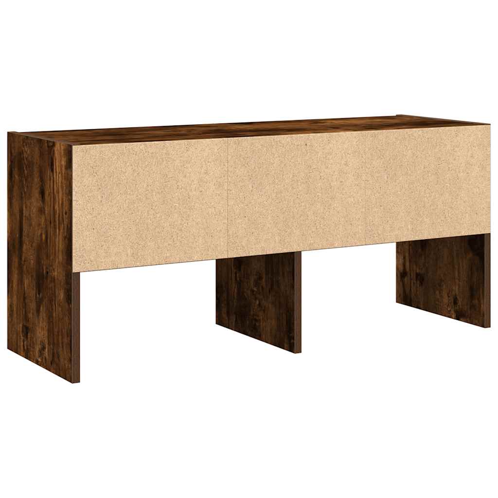 Scarpiera Impilabile Rovere Fumo 89,5x30x40 cm | homemem39