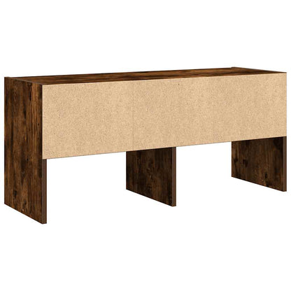 Scarpiera Impilabile Rovere Fumo 89,5x30x40 cm | homemem39