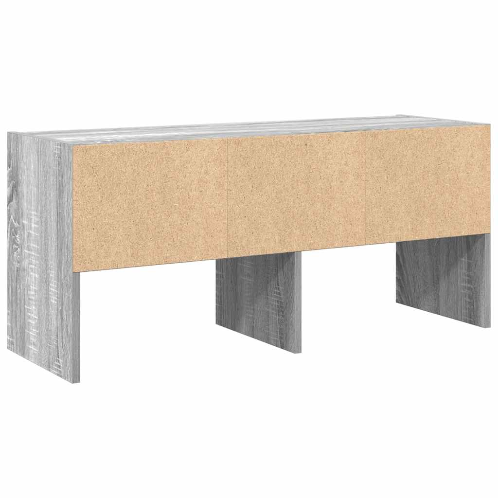 Scarpiera Impilabile Grigio Sonoma 89,5x30x40 cm | homemem39