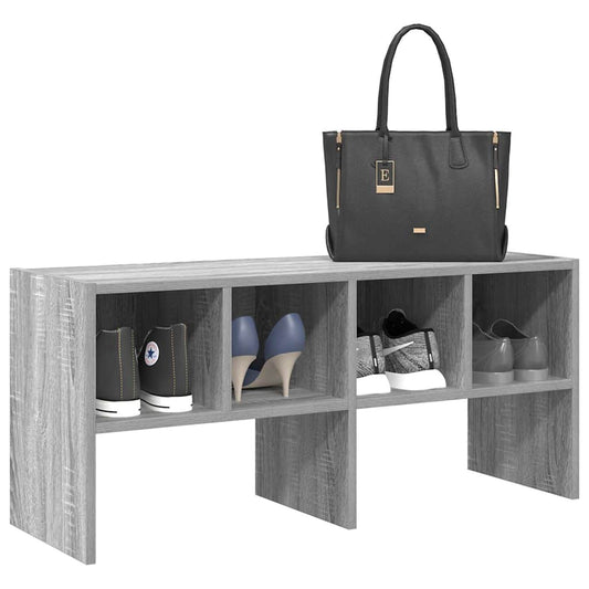 Scarpiera Impilabile Grigio Sonoma 89,5x30x40 cm | homemem39