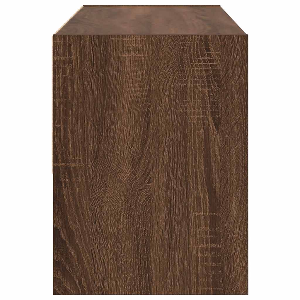 Scarpiera Impilabile Rovere Marrone 89,5x30x40 cm | homemem39