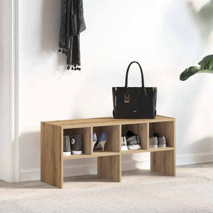 Scarpiera Impilabile Rovere Artigianale 89,5x30x40 cm | homemem39