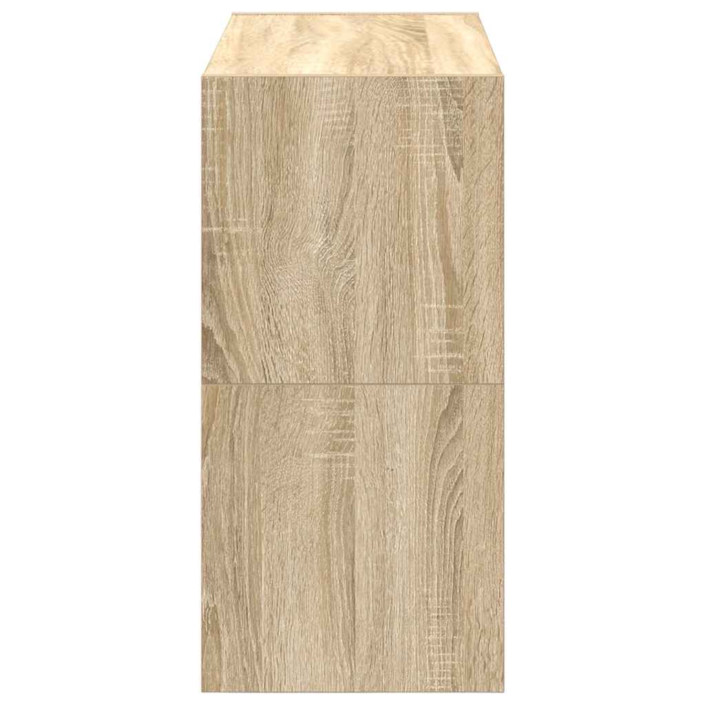 Scarpiere 2 pz Impilabili Rovere Sonoma 60x30x30,5 cm - homemem39