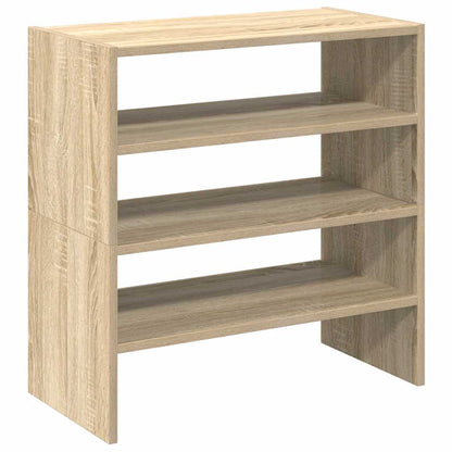 Scarpiere 2 pz Impilabili Rovere Sonoma 60x30x30,5 cm - homemem39