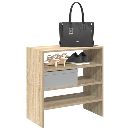 Scarpiere 2 pz Impilabili Rovere Sonoma 60x30x30,5 cm - homemem39