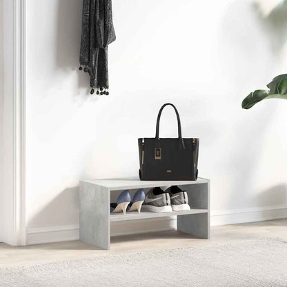Scarpiera Impilabile Grigio Cemento 60x30x30,5 cm - homemem39