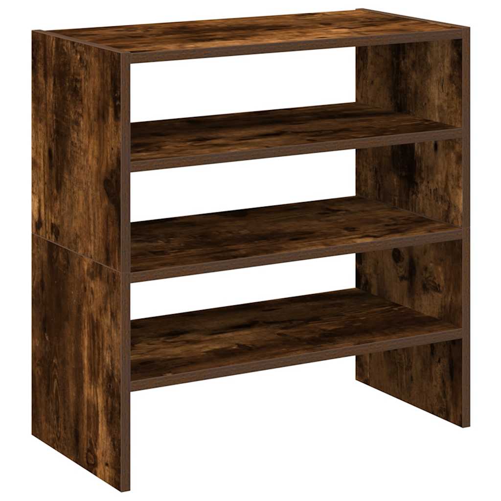 Scarpiere 2 pz Impilabili Rovere Fumo 60x30x30,5 cm - homemem39