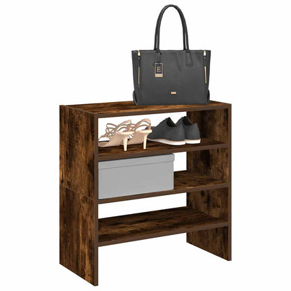Scarpiere 2 pz Impilabili Rovere Fumo 60x30x30,5 cm - homemem39