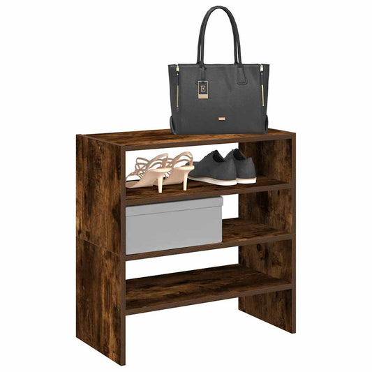 Scarpiere 2 pz Impilabili Rovere Fumo 60x30x30,5 cm - homemem39