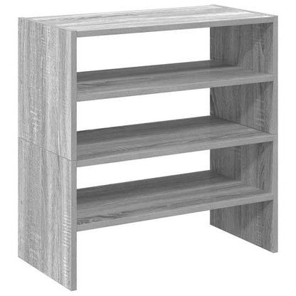 Scarpiere 2 pz Impilabili Grigio Sonoma 60x30x30,5 cm - homemem39