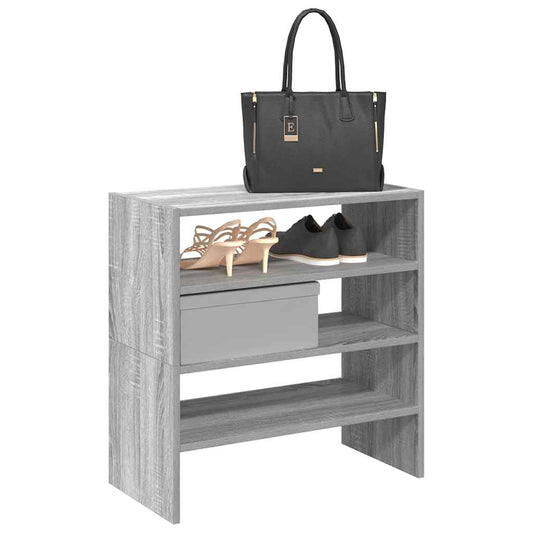 Scarpiere 2 pz Impilabili Grigio Sonoma 60x30x30,5 cm - homemem39