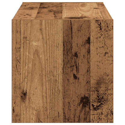 Scarpiera Impilabile Legno Antico 60x30x30,5 cm