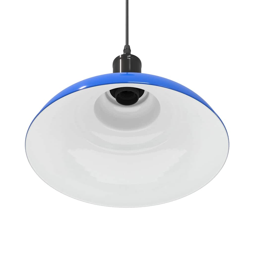 Lampada a Sospensione Regolabile E27 Blu Scuro Ø31 cm Metallo - homemem39