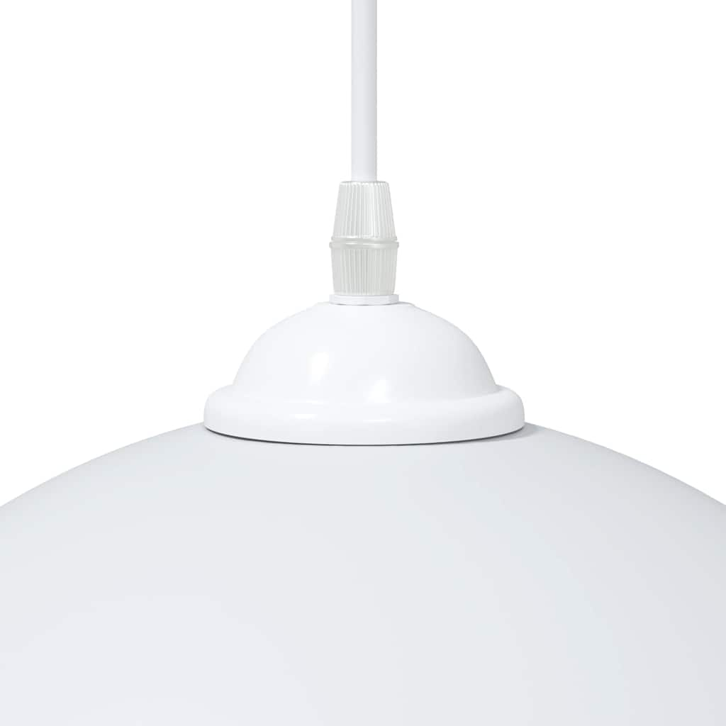 Lampada a Sospensione 2 pz Regolabile E27 Bianco Ø 30cm Metallo - homemem39