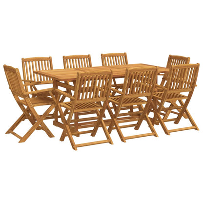 Set da Pranzo da Giardino 9pz 180x90x75cm Legno Massello Acacia | homemem39