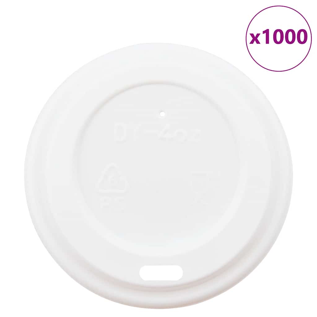 Coperchi Tazze da Caffè Carta Ø60mm 4oz 1000 pz Plastica Bianca | homemem39