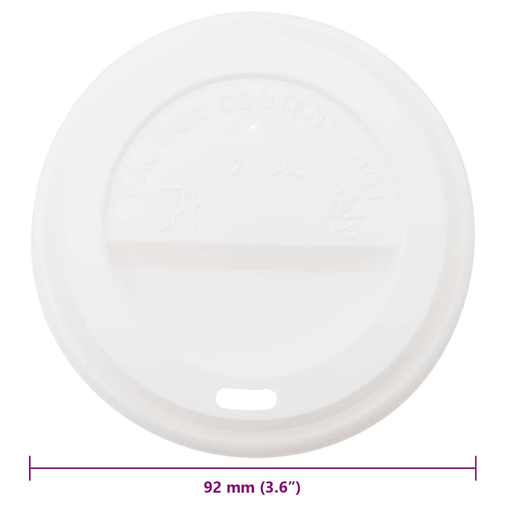Coperchi Tazze da Caffè Carta Ø90 mm 12oz/16oz 1000 pz Plastica | homemem39