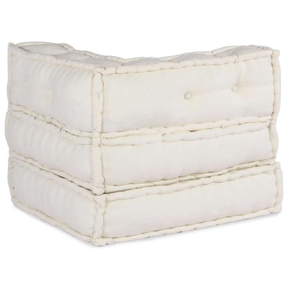 Divano Componibile Crema 70x70x54 in Tessuto | homemem39