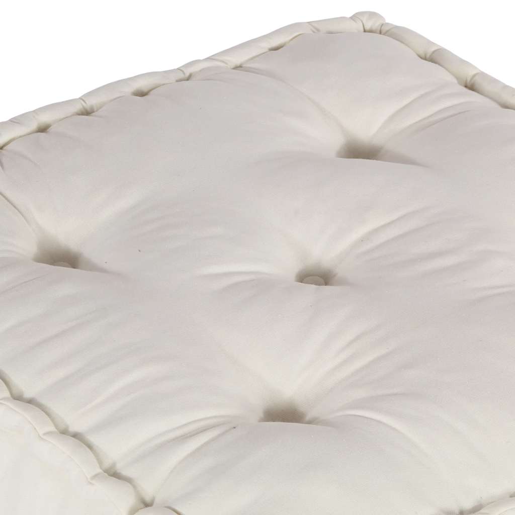 Divano Componibile Crema 70x70x36 in Tessuto | homemem39