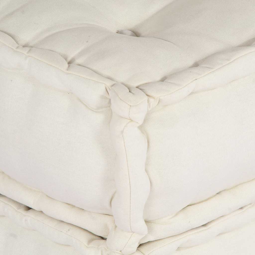 Divano Componibile Crema 70x70x36 in Tessuto | homemem39