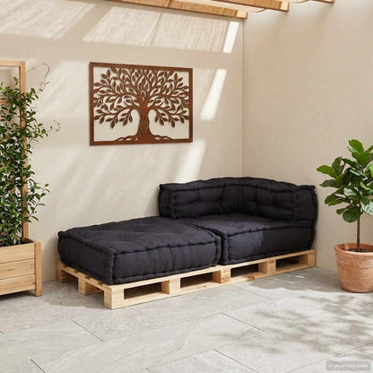 Divano Componibile Antracite 70x70x54 in Tessuto | homemem39