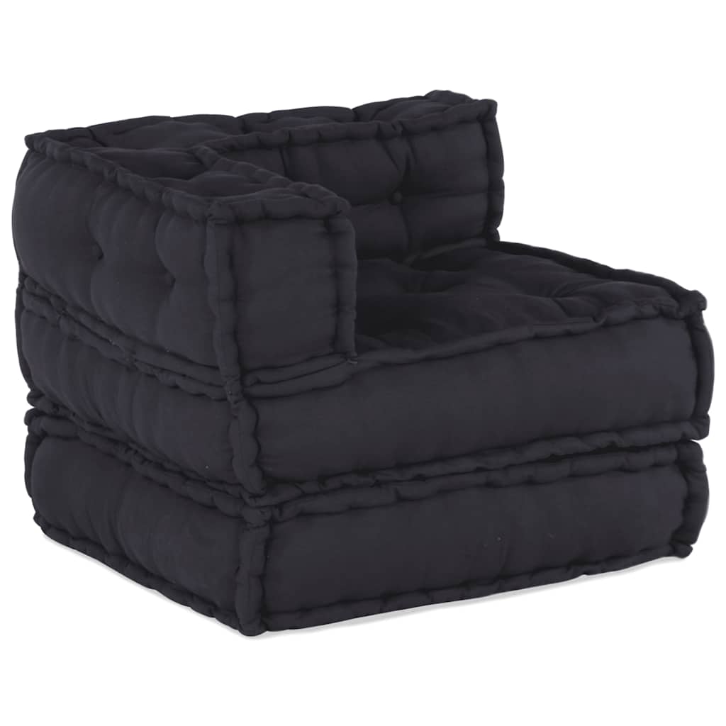 Divano Componibile Antracite 70x70x54 in Tessuto | homemem39