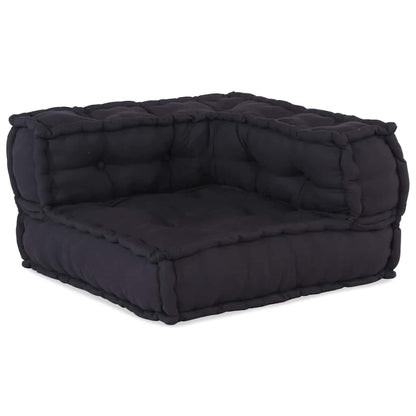 Divano Componibile Antracite 70x70x54 in Tessuto | homemem39