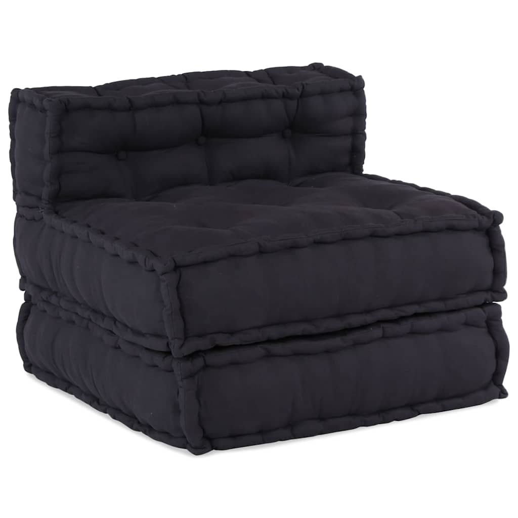 Divano Componibile Antracite 70x70x54 in Tessuto | homemem39