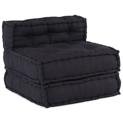 Divano Componibile Antracite 70x70x54 in Tessuto | homemem39