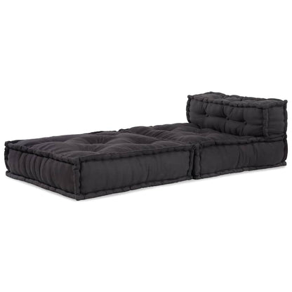Divano Componibile Antracite 70x70x54 in Tessuto | homemem39