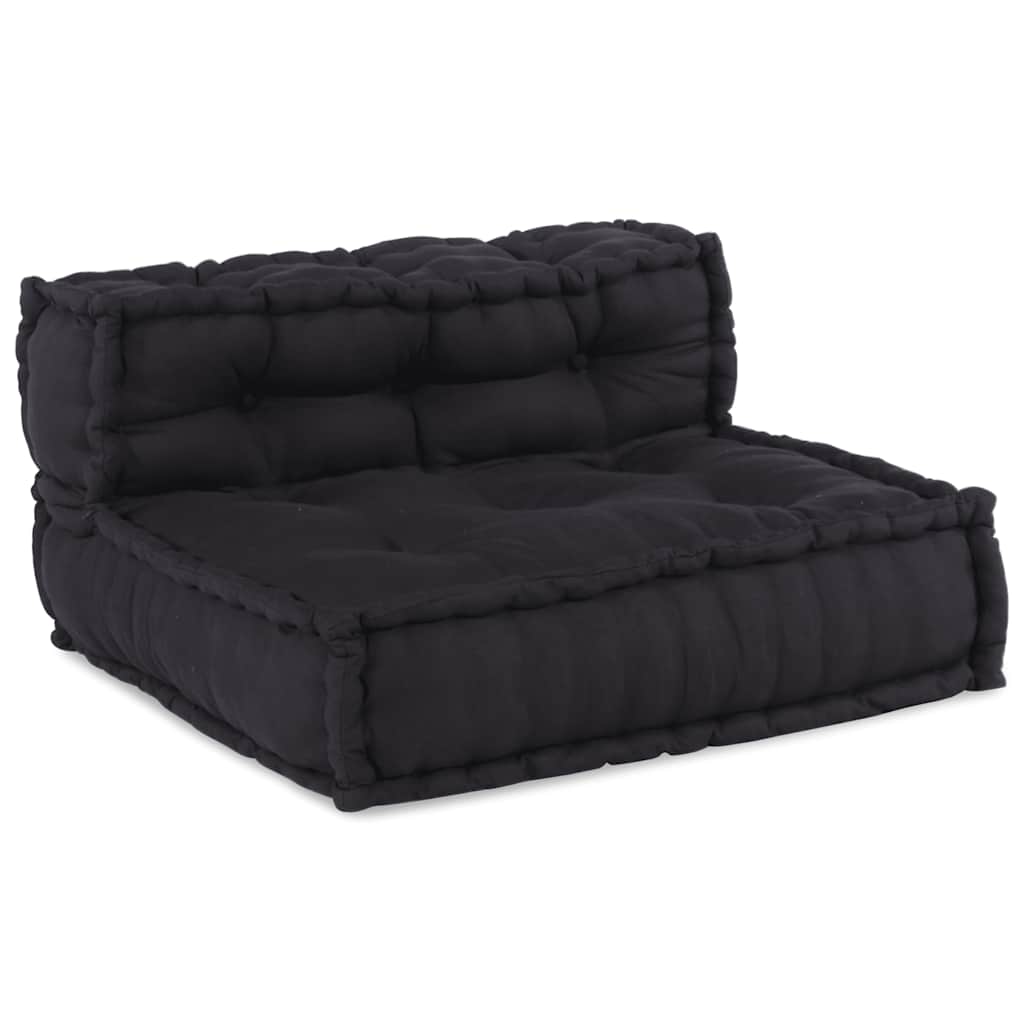Divano Componibile Antracite 70x70x54 in Tessuto | homemem39