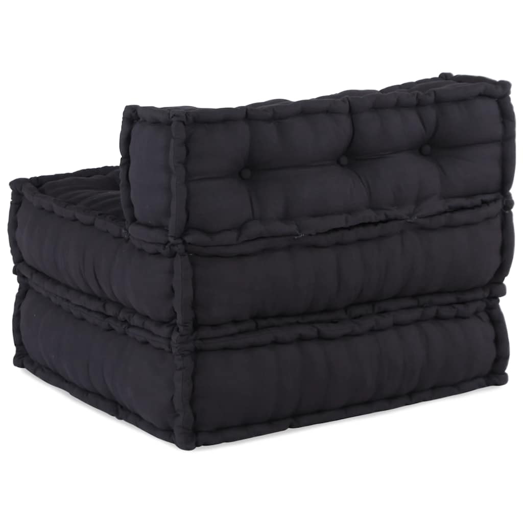 Divano Componibile Antracite 70x70x54 in Tessuto | homemem39