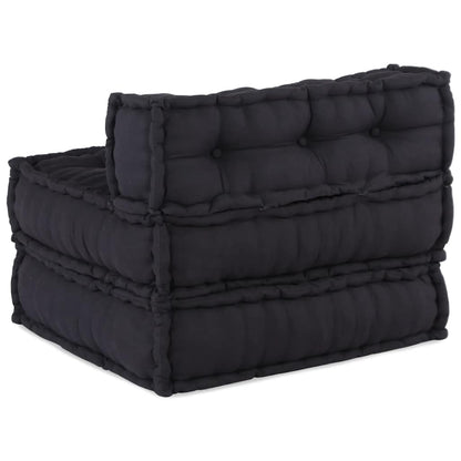 Divano Componibile Antracite 70x70x54 in Tessuto | homemem39