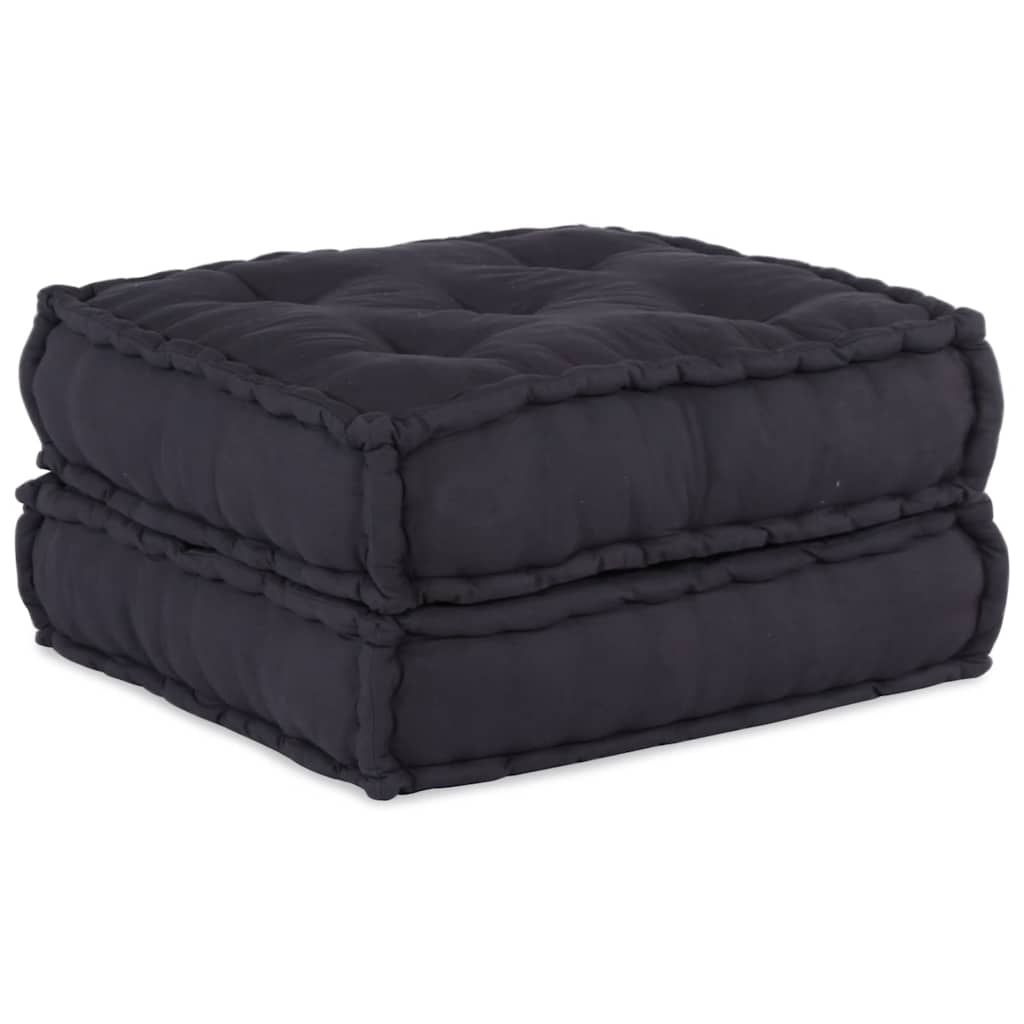 Divano Componibile Antracite 70x70x36 in Tessuto | homemem39