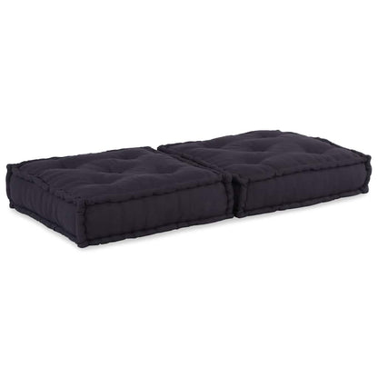 Divano Componibile Antracite 70x70x36 in Tessuto | homemem39