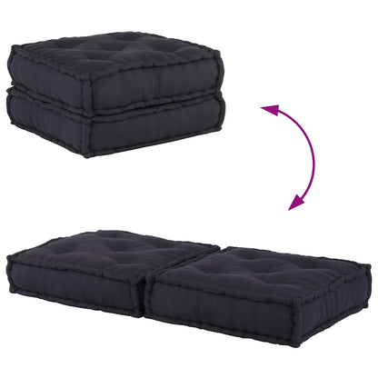 Divano Componibile Antracite 70x70x36 in Tessuto | homemem39