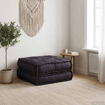 Divano Componibile Antracite 70x70x36 in Tessuto | homemem39