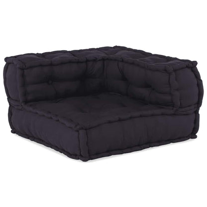 Divano Modulare a 2 Posti Antracite 140x70x36 in Tessuto | homemem39