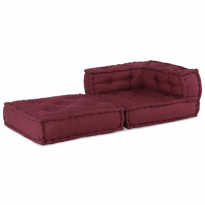 Divano Componibile Marrone Rossiccio 70x70x54 in Tessuto | homemem39