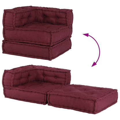 Divano Componibile Marrone Rossiccio 70x70x54 in Tessuto | homemem39